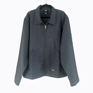 Dickies Men's Unlined Eisenhower Jacket Gray Authentic Workwear Military Sz 2XLR